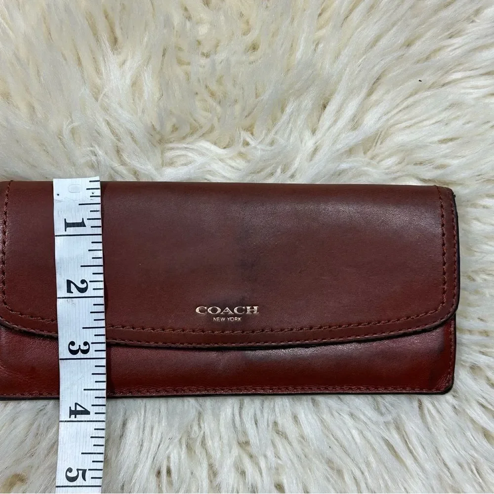 Coach vintage Legacy Leather Soft Wallet cognac color